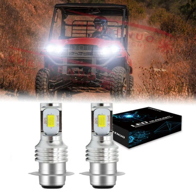 Para Kawasaki Mule 600 610 3000 3010 - 2X H6M Faros LED Bombillas Lámparas Blancas Foto 1 de 4