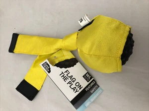 Bark Box Super Chewer Gummi Hund Quietschen Ziehen Apportieren Spielzeug Flagge auf dem Spiel selten Ball - Bild 1 von 4