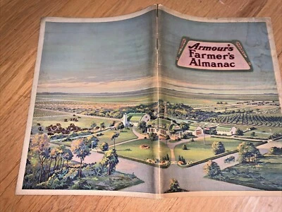 1919 ARMOUR'S FARMER'S ALMANAC - Beautiful Art - Image 1 of 4