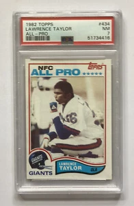 1982 ~ Topps ~ #434 ~ Lawrence Taylor ~ todo profesional ~ radiocontrol ~ novato ~ corte ~ psa 7 ~ casi nuevo - Imagen 1 de 2