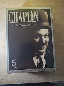 Chaplin: The Legend Lives On (5- Disc DVD Set) 31 Short Films 9 Hrs - Imagen 1 de 21