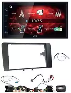 JVC DAB USB Bluetooth 2DIN Lenkrad Autoradio für Audi A3 8P 2003-2012 Aktivsyste - Bild 1 von 8