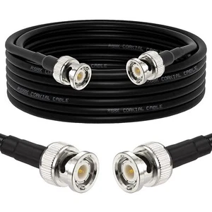 BNC Male RG8X Coax Cable for Radio,Modem,Oscilloscope,Spectrum,Signal Generator - Picture 1 of 9