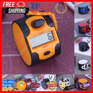 1.5V Tally Clicker LCD Display Hand Tally Counter Training Aids with Finger Ring - Picture 1 of 11