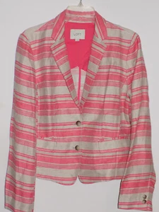 Blazer Loft coral y topo tejido sin forro talla 8. Poco uso. - Imagen 1 de 3