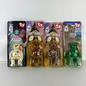 McDonald's TY Beanie Babies 1999 Erin Britannia Glory Bear Plush Toy Vintage - Picture 1 of 7