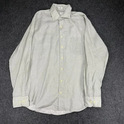 Peter Millar Crown Cool Mens Large Linen Long Sleeve Button Up Shirt - Image 1 of 4