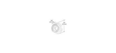 CRL M6164 Paracolpi porta doccia semirigido trasparente 7/8" - confezione da 4 - Immagine 1 di 4