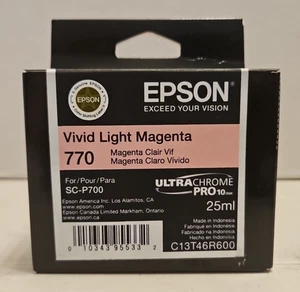 Epson 770 Vivid Light Cartuccia di inchiostro magenta - Nuova (scadenza 2023) F - Foto 1 di 3