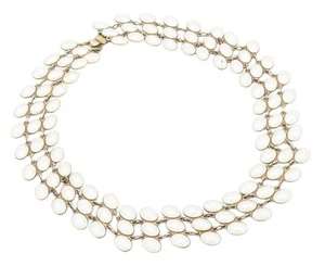 925 Sterling Silver Vintage Necklace NORWAY Designer Enameled Sea Shells NE4481 - Picture 1 of 10