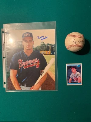 Autógrafos de ligas menores Ryan Klesko ¡Raros!! Foto 1 de 4