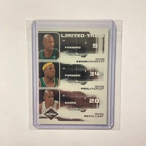 Kevin Garnett, Paul Pierce & Ray Allen 2009-10 Panini Limited Trios /99 Celtics - Bild 1 von 2