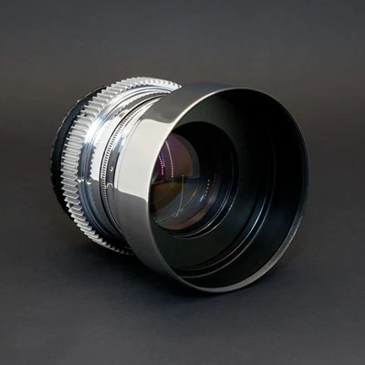 Silver Jupiter-9 2/85 Anamorphic Oval Bokeh Cinemod lens EF Sony E M4/3 Fuji-X - Image 1 of 4