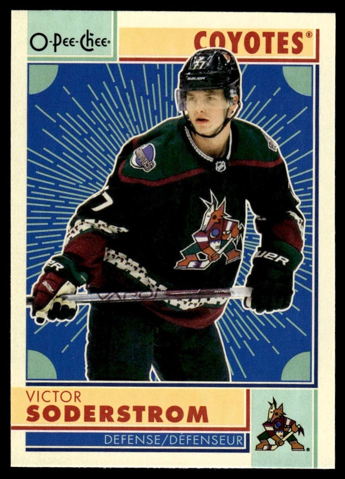 2022-23 O-Pee-Chee RETRO Victor Soderstrom Arizona Coyotes #301 - Image 1 of 2