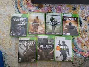 Xbox 360 Call of Duty Game Lot 7 CIB  COD4 MW, MW 2 3, Black Ops 1 2 3 Ghosts - Picture 1 of 11