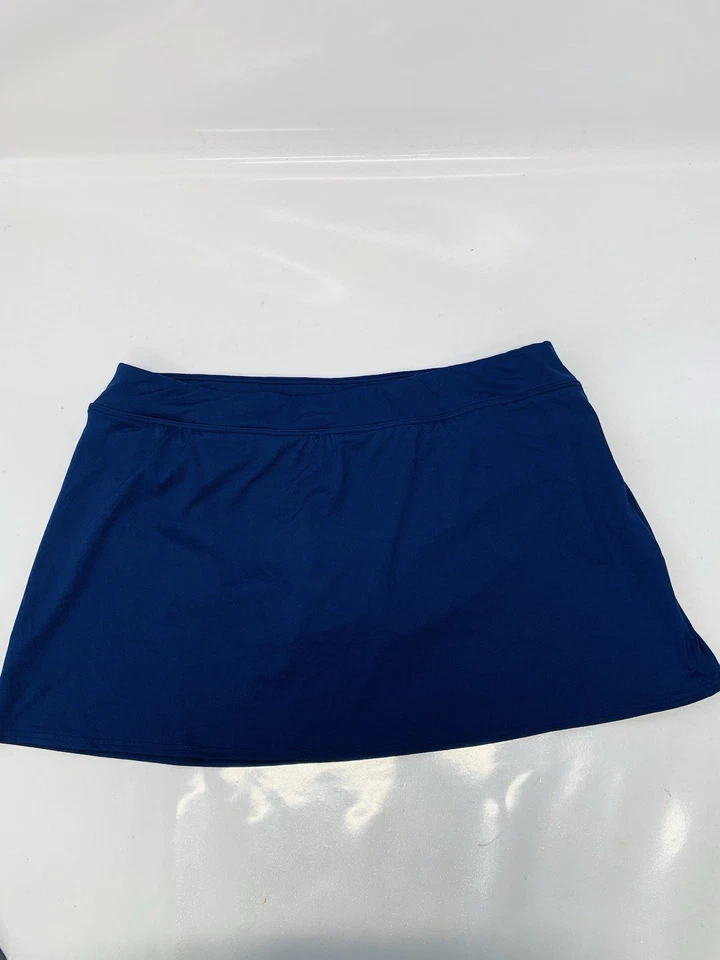 Falda de Natación Lands End 18 Azul Incorporado Calzoncillos Elastizados Playa Viaje Cintura Elástica Foto 1 de 4