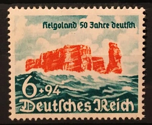 Allemagne Reich 1940 timbre-poste Mi 750 Helgoland 50e anniversaire allemand neuf neuf dans son emballage d'origine  - Photo 1 sur 1