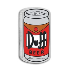 1 oz Silber DUFF BEER - Tuvalu 2019 - The Simpsons™ - Polierte Platte