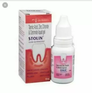 2 x Stolin Gum Astringent for Bleeding Spongy SwollenGum FREESHIP WORLDWIDE 15ml - Picture 1 of 2