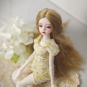 Juego Completo 1/4 Resina BJD SD Muñeca Articulada Amarillo Pálido Vestido Envolvente Niña Bonita - Imagen 1 de 10