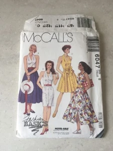 McCall’s 6047 Fashion Basics Women’s Dress Uncut Factory Folded Vintage 90’s - Picture 1 of 12