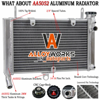 Aluminum Radiator For 1997-2007 98 YAMAHA YZF600R YZF-600R THUNDERCAT MOTORCYCLE - Image 1 of 4