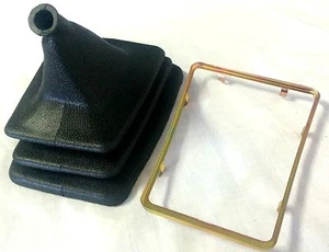 MAZDA RX3 10A 12A SEDAN COUPE MANUAL GEAR SHIFT CONSOLE BOOT AND STEEL BRACE - Picture 1 of 4