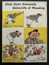 1958 Utah State vs Wyoming College Football Program Bob Devaney Coach