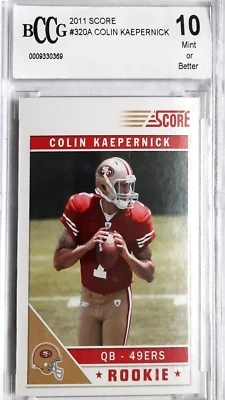 Colin Kaepernick 2011 Score RC #320A BCCG 10 #0009330369 - San Francisco 49ers - Image 1 of 4