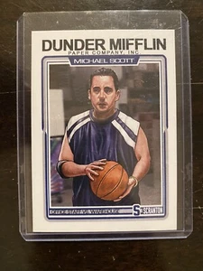 The Office Michael Scott Basketball Trading Card Dunder Mifflin Cuyler Smith arte - Foto 1 di 2