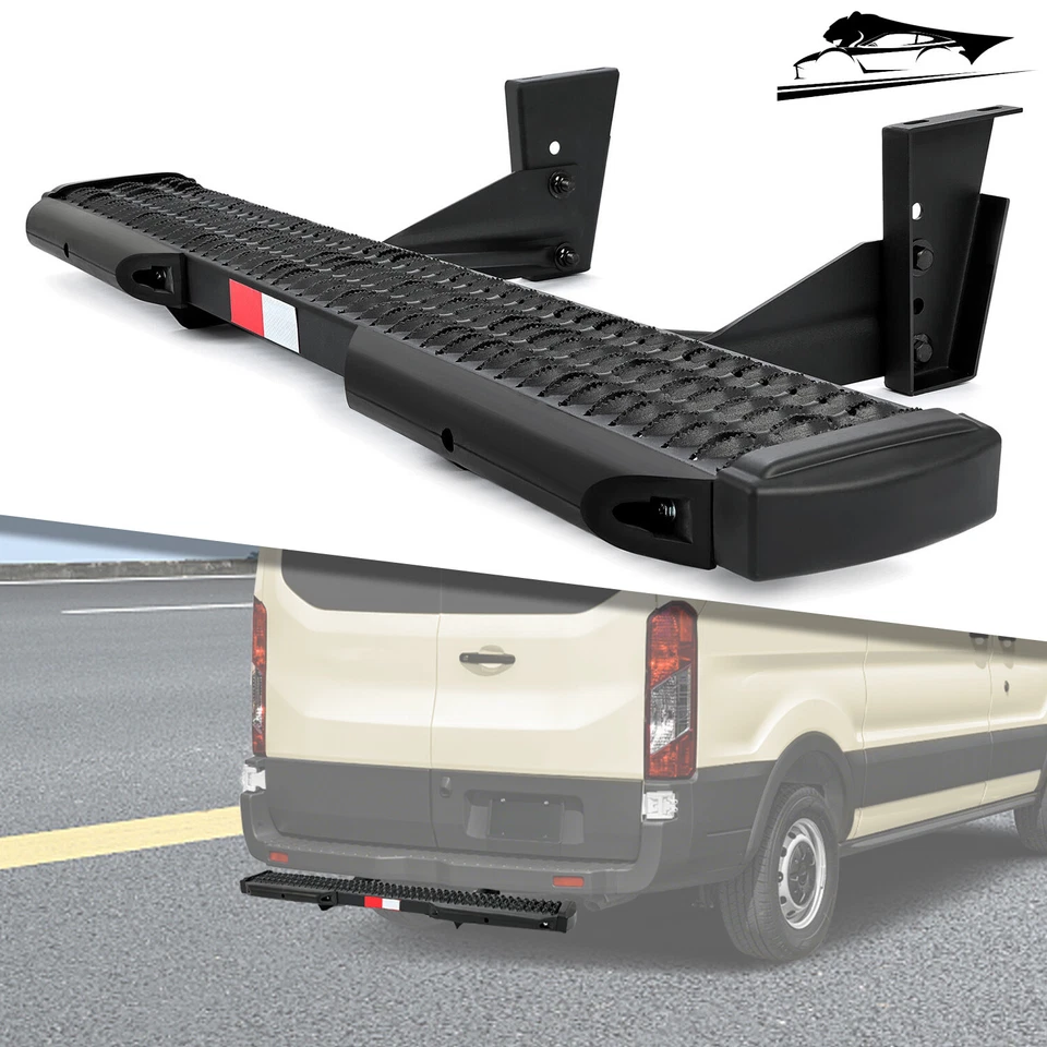 Rear Step Running Board W/ Dock Bumpers For Ford Transit 150/250/350 2015+ - Image 1 of 4