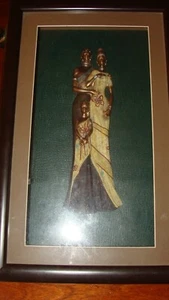 BLACK AFRICAN AMERICAN LADIES and ONE CHILD~A Gorgeous Frame And Picture~16”x10” - Picture 1 of 7