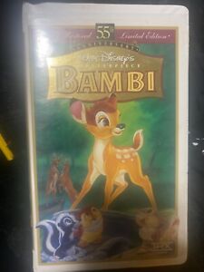 Rare/ Bambi 55th Anniversary Walt Disney's Masterpiece (VHS, Limited Edition)