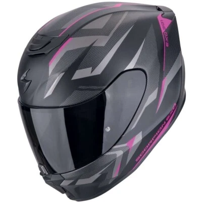 CASCO HELMET MOTO INTEGRALE SCORPION EXO 391 AAXO NERO OPACO ROSA TG XS - Immagine 1 di 3