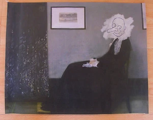 MR BEAN WHISTLERS MOTHER CANVAS PRINT POSTER PHOTO WALL ART DECOR FUNNY MOVIE - Picture 1 of 2