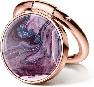 Tenedor de mármol del anillo del teléfono celular apretón de Kickstand del metal Foto 1 de 4