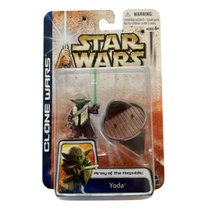 Figura de acción Star Wars Clone Wars Yoda Army of the Republic sin usar y en caja - Imagen 1 de 7
