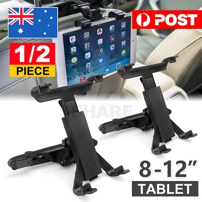 Universal Car Mount Seat Headrest Holder For iPad Samsung Android Tablet 8-12" - image 1 of 4