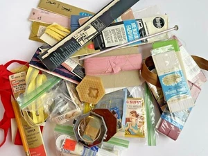 Nociones de costura de colección agujas broches de encaje cremalleras cinta de dobladillo edredón botones de unión - Imagen 1 de 10