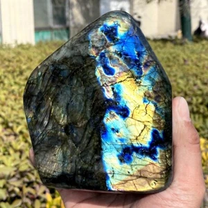 3.34LB  Natural Gorgeous Labradorite Quartz Crystal Stone Specimen Healing - Picture 1 of 11