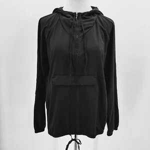 Chaqueta deportiva de bolsillo Gap Body Fit para mujer mediana negra con capucha otoño - Imagen 1 de 7