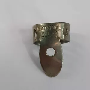 Vintage National Finger Pick Pat No 1787136 for Banjo Guitar Steel Metal patent - Picture 1 of 8