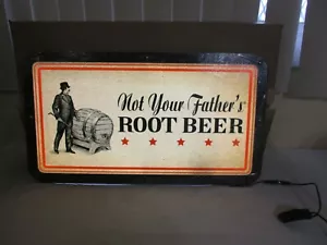 Letrero de luz de cerveza Pabst Brewing Co, Not Your Father's Root Beer NUEVO EN CAJA - Imagen 1 de 12