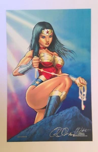 Wonder Woman 11x17" signierter Kunstdruck - Shelby W Robertson - DC Comics Poster - Bild 1 von 2