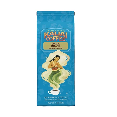 MASSIMO ZANETTI BEVERAGE USA INC. Kauai Coffee Koloa Estate Dark Roast – Ground Coffee, 10 Oz Package