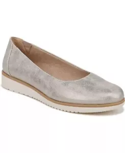 Soul by Naturalizer Women's Gold Metallic Idea Ballet Wedge Flat Size 9/9.5/10 - Picture 1 of 11