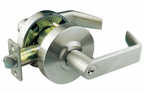 Heavy Duty Entrance Satin Chrome Grade 2 Commercial Door Locks Levers Handles - Picture 1 of 2