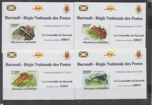 ST914Id. Burundi - Estampillada sin montar o nunca montada - Ranas - 2011 - De lujo - Imperfecto - Imagen 1 de 1