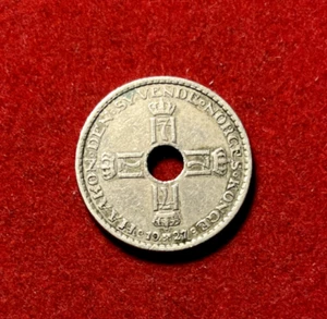 Norway 1927 Krone Copper-Nickel Coin KM#385 1M Mintage T3932a - Picture 1 of 2