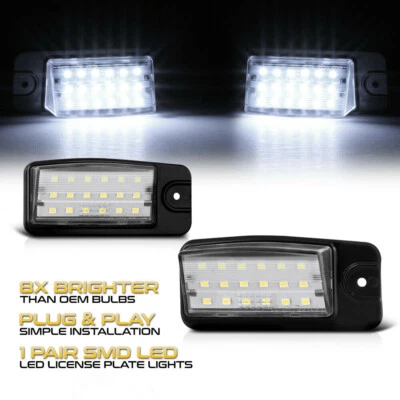 SUPER BRIGHT White LED License Plate Light For Nissan Altima Maxima Infiniti FX - Image 1 of 4